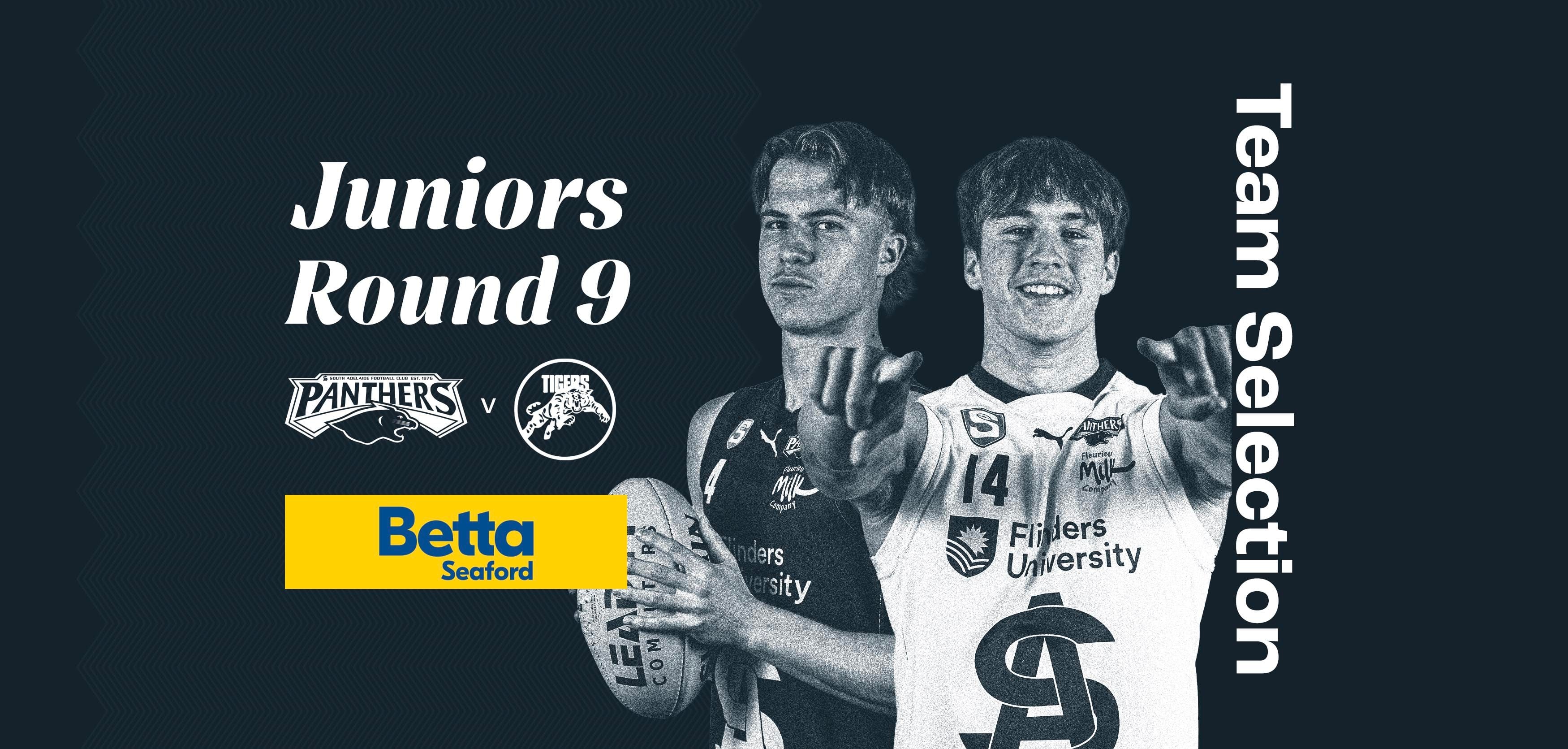 BETTA Team Selection: Juniors Round 9 v Glenelg BETTA Team Selection: Juniors Round 9 v Glenelg